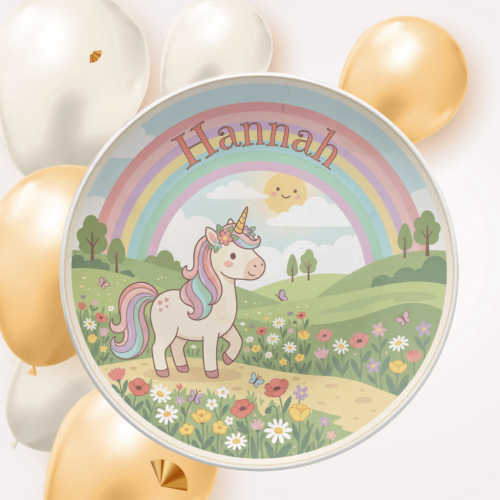 Unicorn Garden Plate by Lil Plate Shop