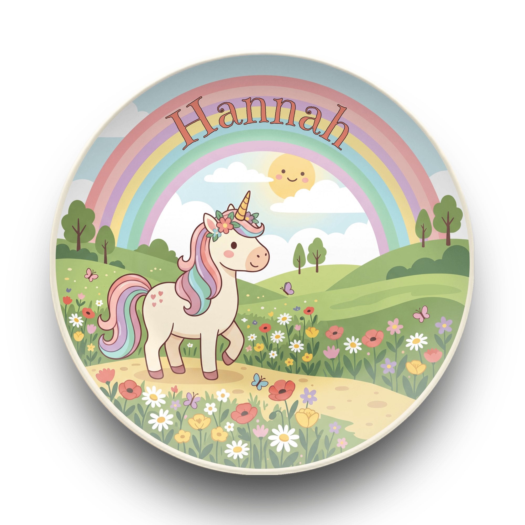 Unicorn Garden Plate by Lil Plate Shop