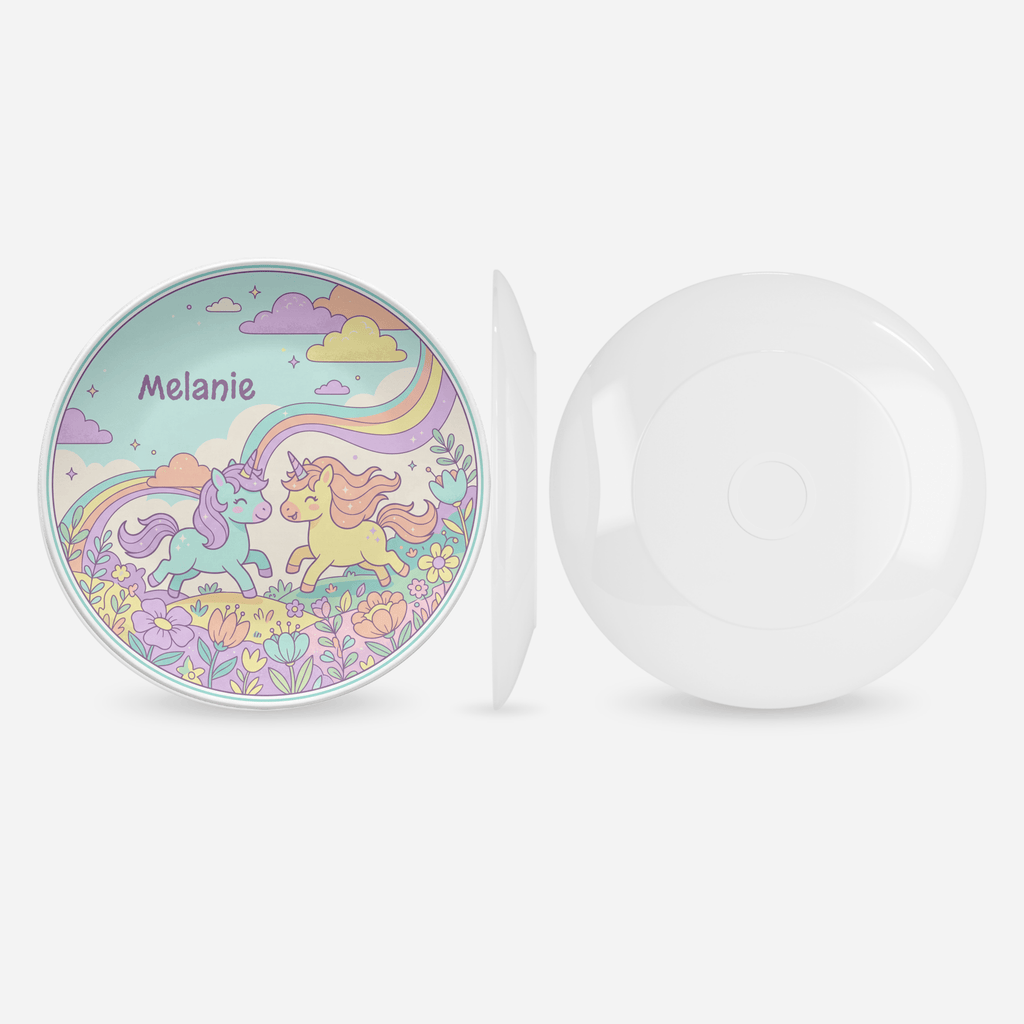 Unicorns Playing Plate by Lil Plate Shop