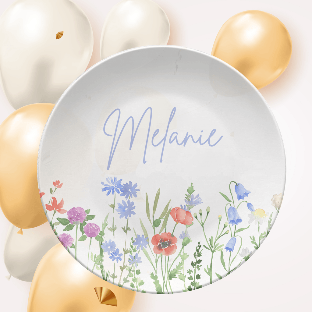 Wildflower Script Name Plate by Lil Plate Shop