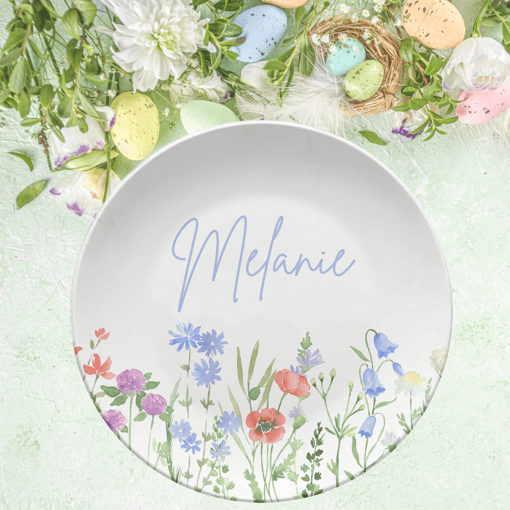 Wildflower Script Name Plate by Lil Plate Shop