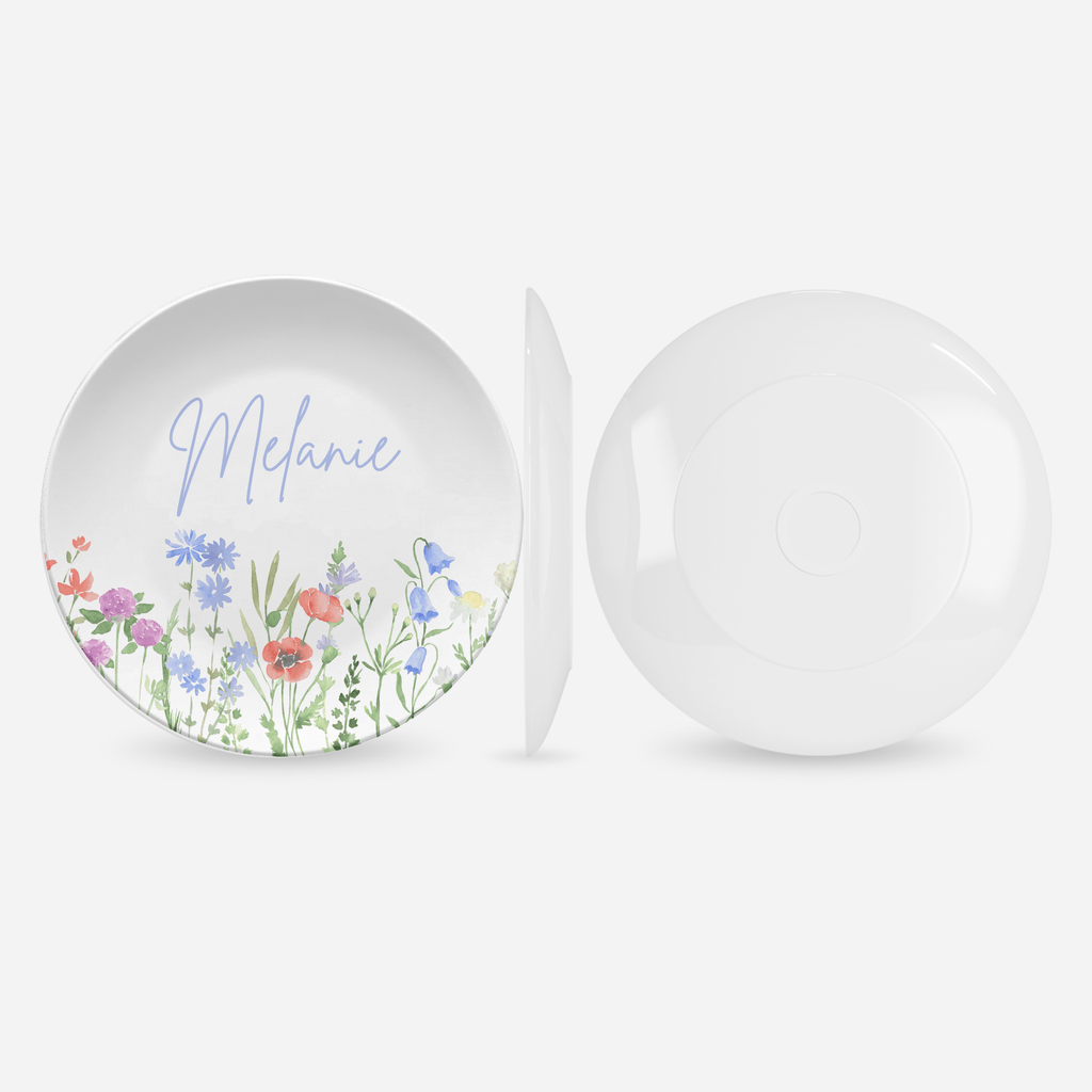 Wildflower Script Name Plate by Lil Plate Shop