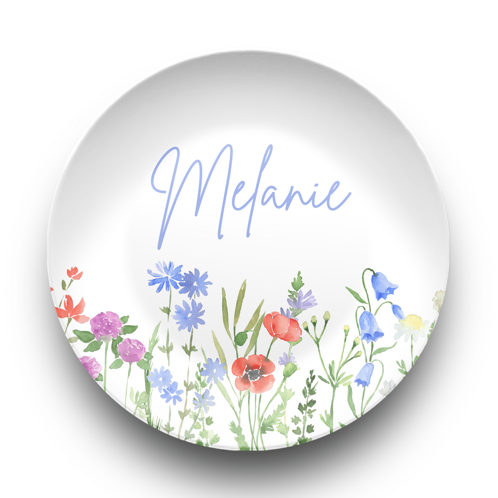 Wildflower Script Name Plate by Lil Plate Shop