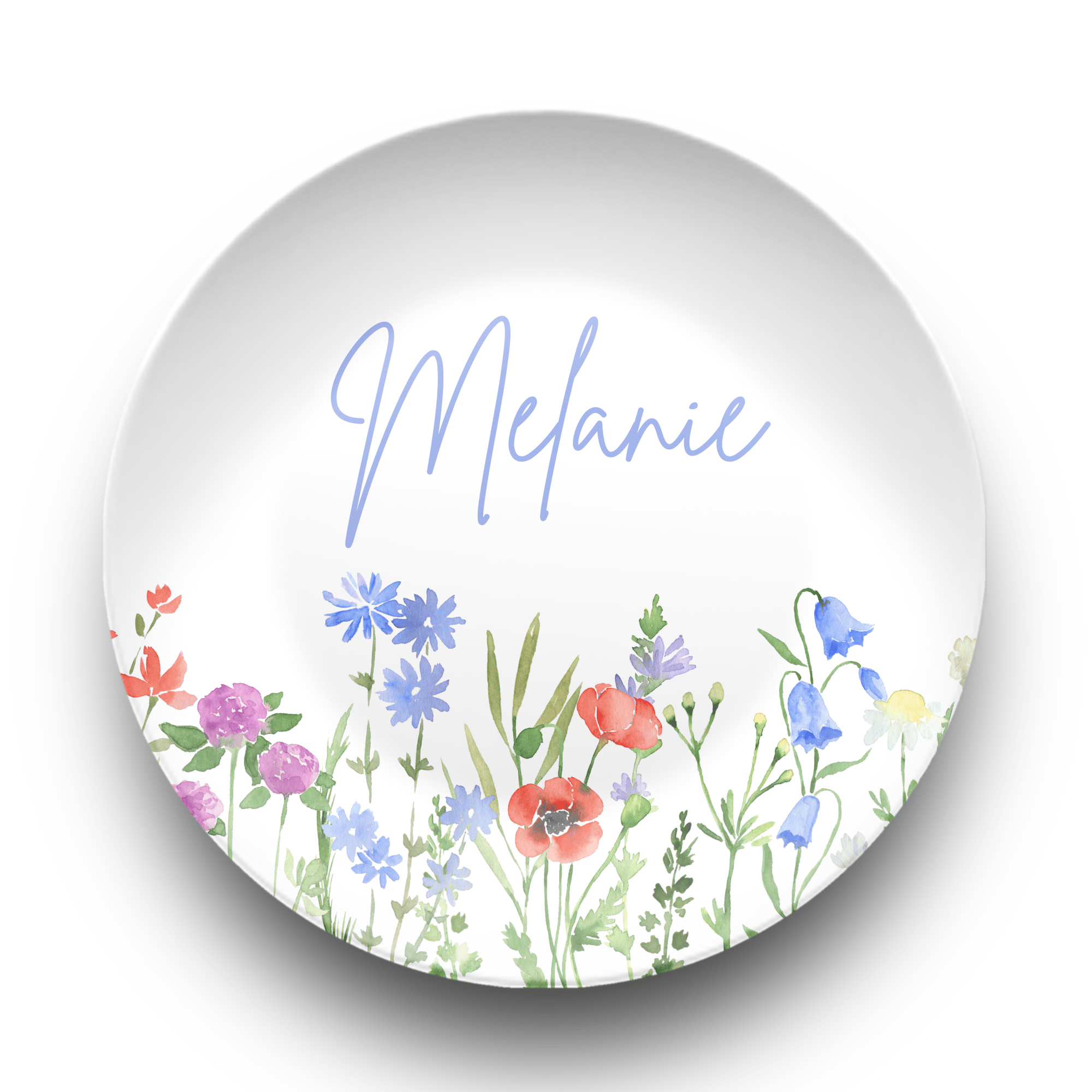 Wildflower Script Name Plate by Lil Plate Shop